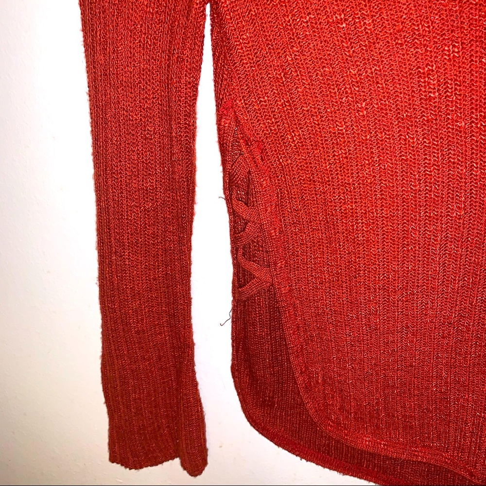 Express Red/Orange Sweater Size Small - Picture 4 of 5